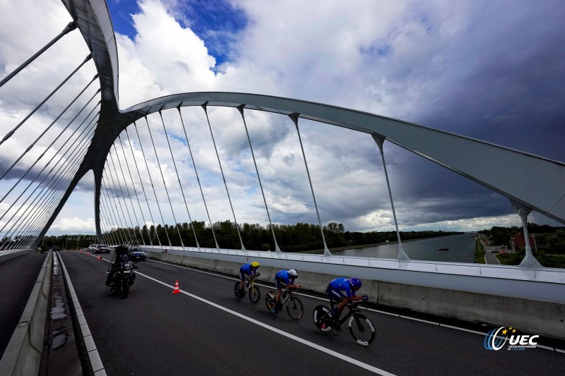 2024 UEC Road European Championships - Limburg - Flanders - Elite Team Time Trial Mixed Relay 52,3 km - 12/09/2024 -  - photo Luca Bettini/SprintCyclingAgency?2024